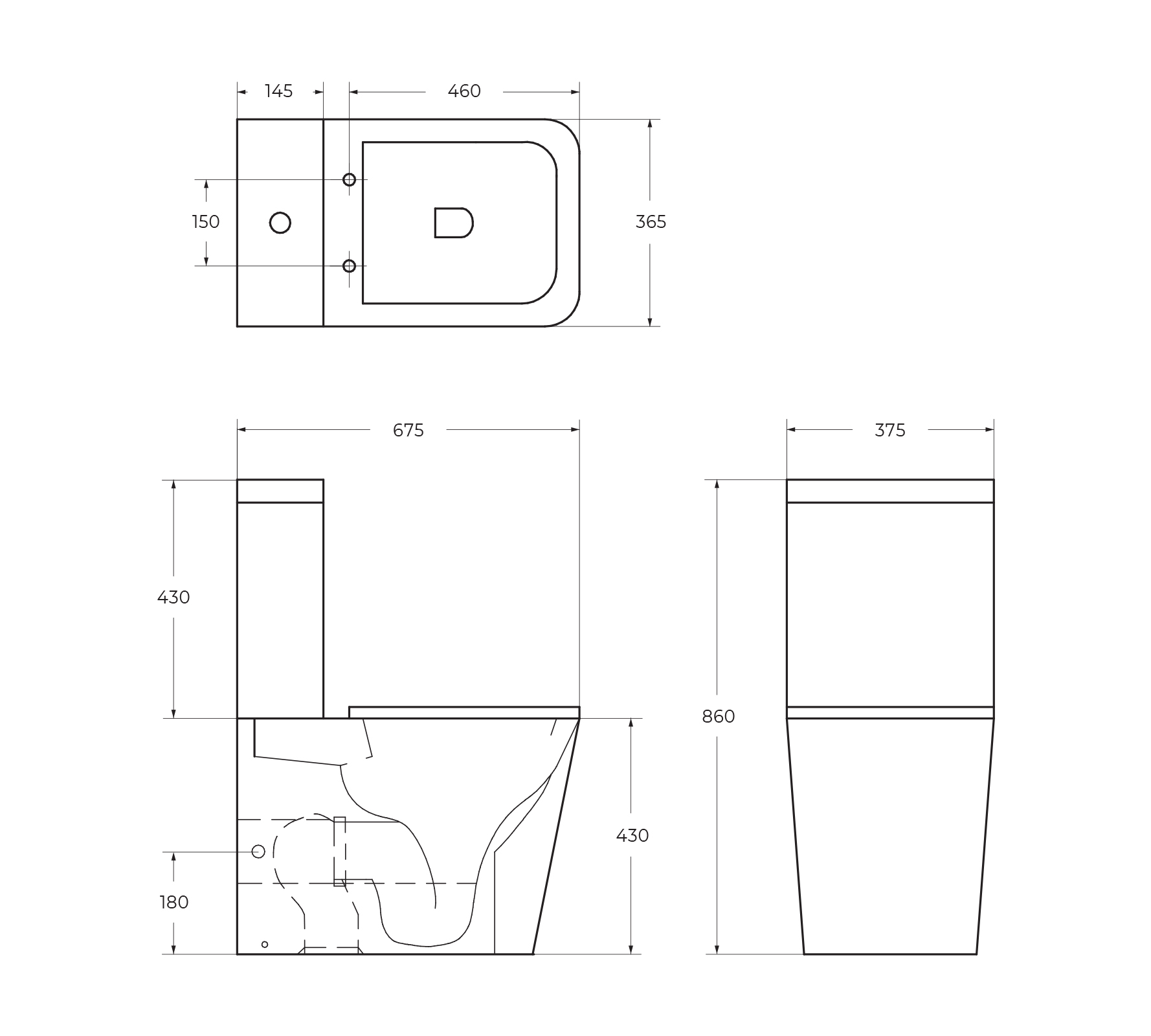 Унитаз-компакт безободковый BelBagno ARDENTE-R BB02093CPR/BB2112SC - Gidratop.ru изображение