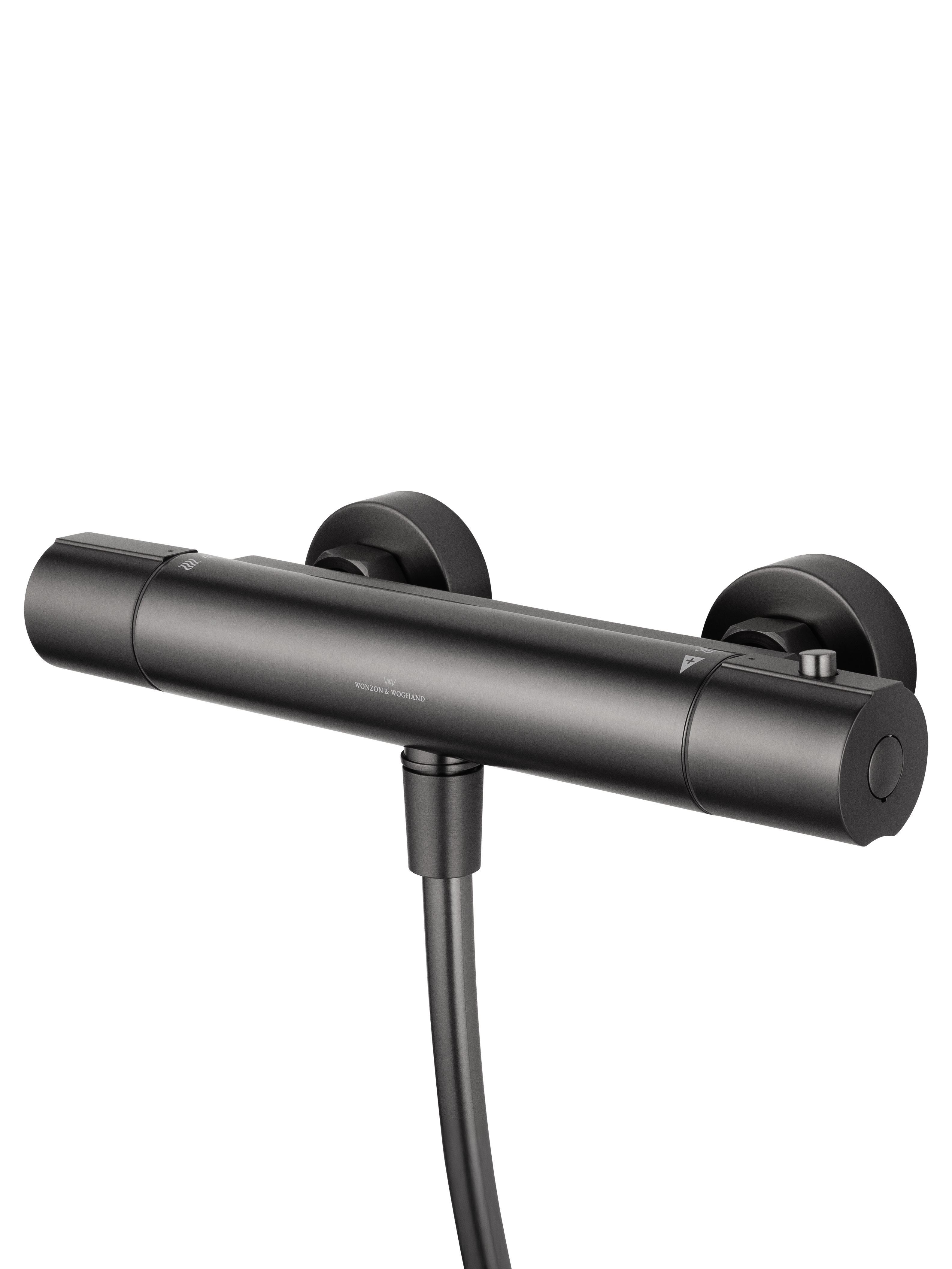 Смеситель для душа с термостатом WONZON & WOGHAND INN 6, Темный графит (WW-B2029-A-BGG) - Gidratop.ru изображение