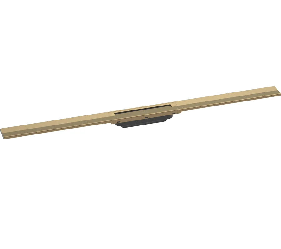 Решетка для дренажного канала Hansgrohe RainDrain Flex, 100 см, шлифованная бронза, 56046140 - Gidratop.ru изображение