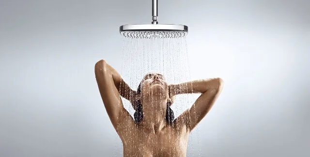 Верхний душ Hansgrohe Select 27385000, 30х16 см, 2 режима струи, с держателем, хром - Gidratop.ru изображение