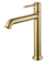 Смеситель для раковины высокий WONZON & WOGHAND TOR, Брашированное золото (WW-88019073-BG) - Gidratop.ru изображение