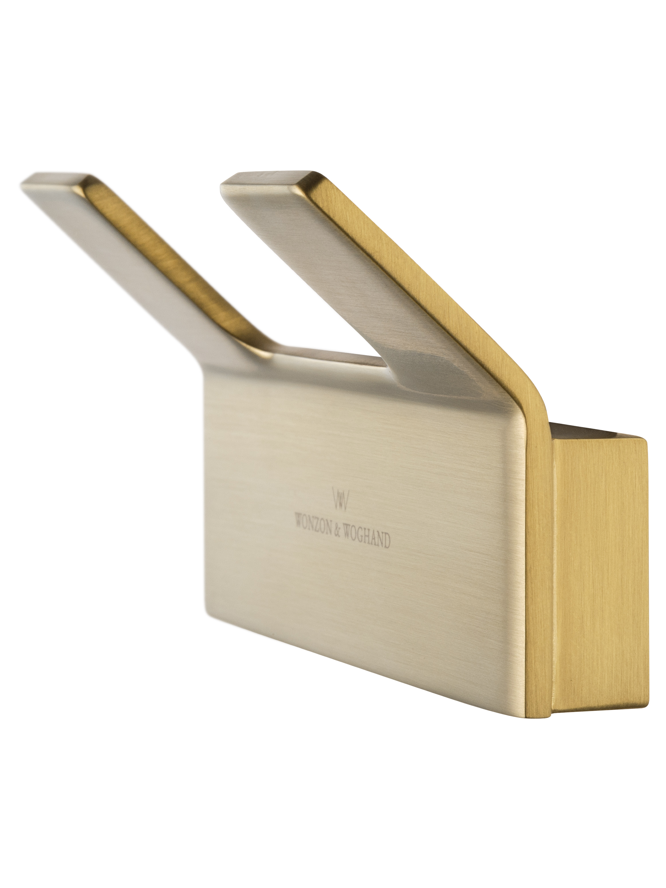 Двойной крючок для ванной WONZON & WOGHAND LOTTE, Брашированное золото (WW-8325-BG) - Gidratop.ru изображение