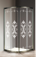 Душевой уголок CEZARES GIUBILEO-R-2-90-SCORREVOLE-CP-Br - Gidratop.ru изображение