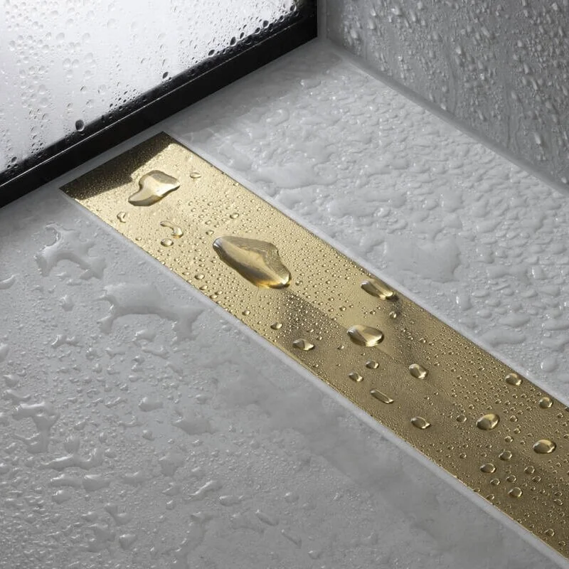 Решетка для дренажного канала Hansgrohe RainDrain Flex, 120 см, шлифованная бронза, 56047140 - Gidratop.ru изображение