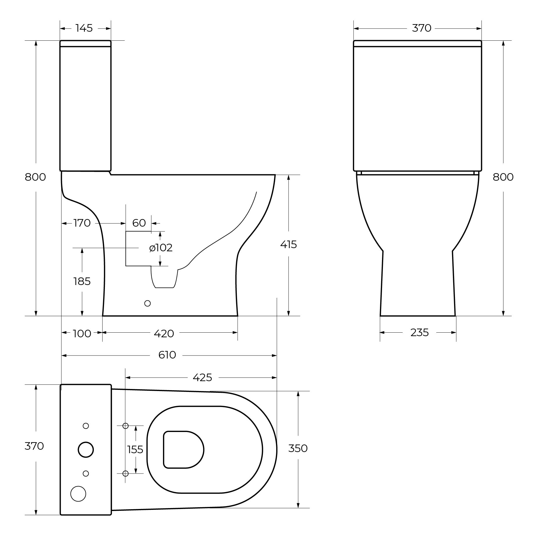 Унитаз-компакт безободковый BelBagno LOUNGE BB045CPR/BB045/051SC - Gidratop.ru изображение