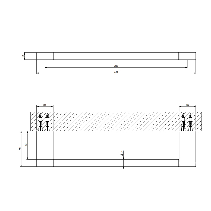 GESSI Origini полотенцедержатель, 30 см, цвет Black Metal Brushed PVD - Gidratop.ru изображение