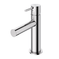 LEAF-LSM1-L-01-W0 Смеситель для раковины однорычажный, без донного клапана, исполнение Хром - Gidratop.ru изображение