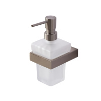 SLIDER-SOIS-V-IN Диспенсер для мыла подвесной, стекло, исполнение сатин - Gidratop.ru изображение