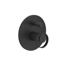 Gessi Anello встраиваемый однорычажный смеситель на 2 выхода с перекл. (внешние части), цвет: Black XL - Gidratop.ru изображение