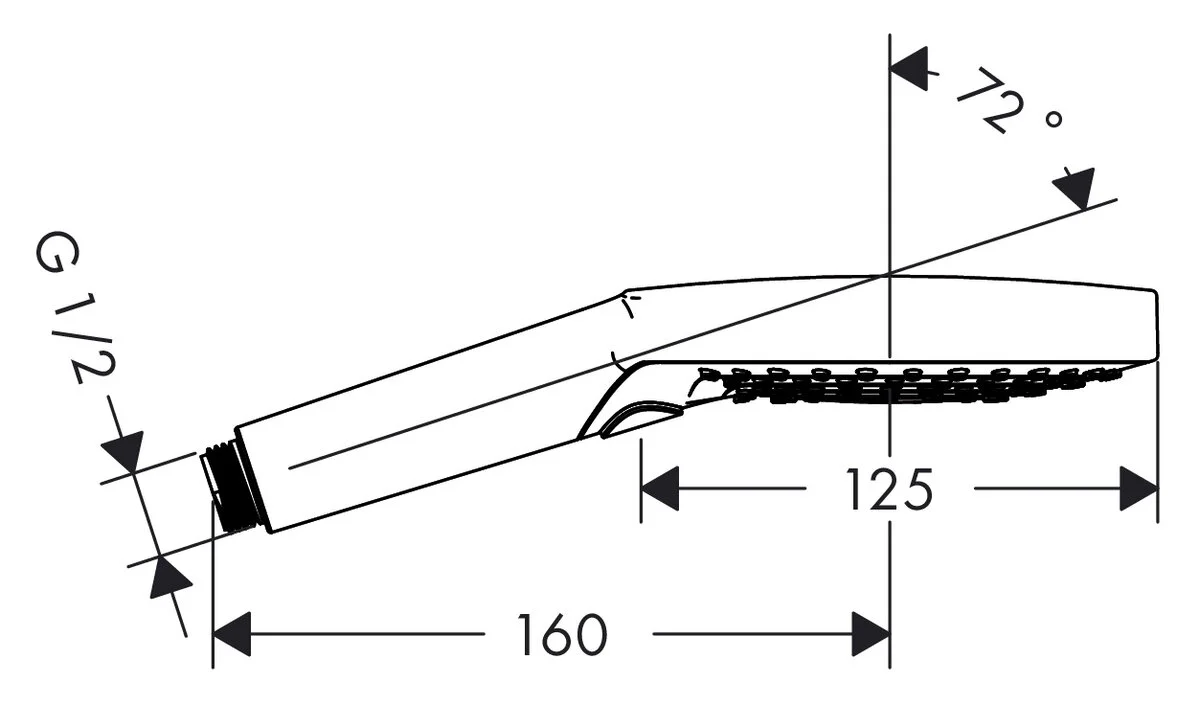 Ручной душ Hansgrohe Raindance Select E120 3jet 26530400, 3 режима, белый/хром - Gidratop.ru изображение