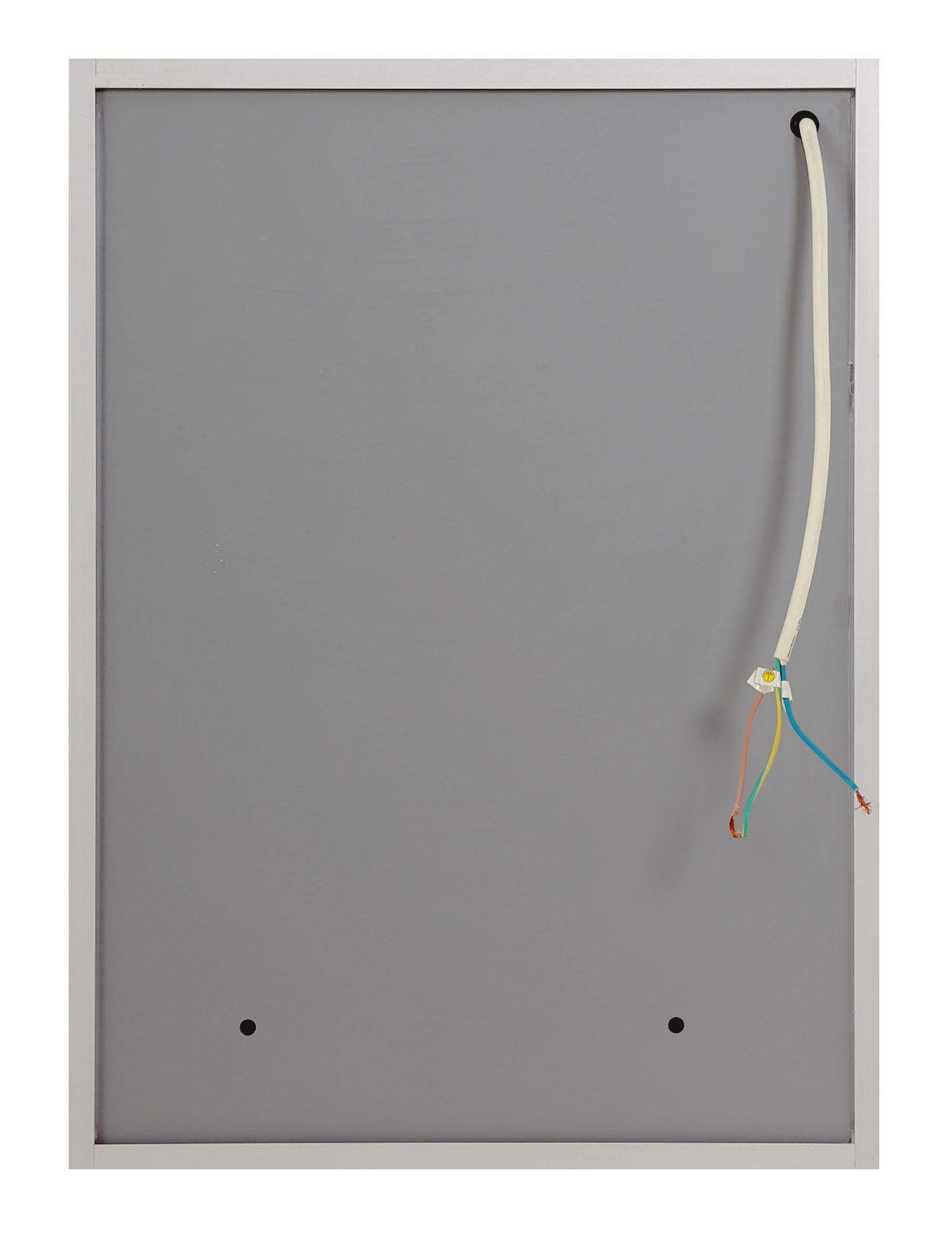 Зеркальный шкаф с нижней подсветкой дверей, с одной распашной дверью с двусторонним зеркальным полотном, со стеклянными полками, с розеткой и сенсорным выключателем, правосторонний SPC-1A-DL-BL-600, 8W, 220-240V 600x130x700 - Gidratop.ru изображение