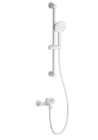 Смеситель для ванны с душевым гарнитуром WONZON & WOGHAND, Белый матовый (WW-4560-MW) - Gidratop.ru изображение