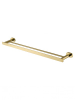 Полотенцедержатель двойной WONZON & WOGHAND FIRST, Глянцевое золото (WW-8411-LG) - Gidratop.ru изображение