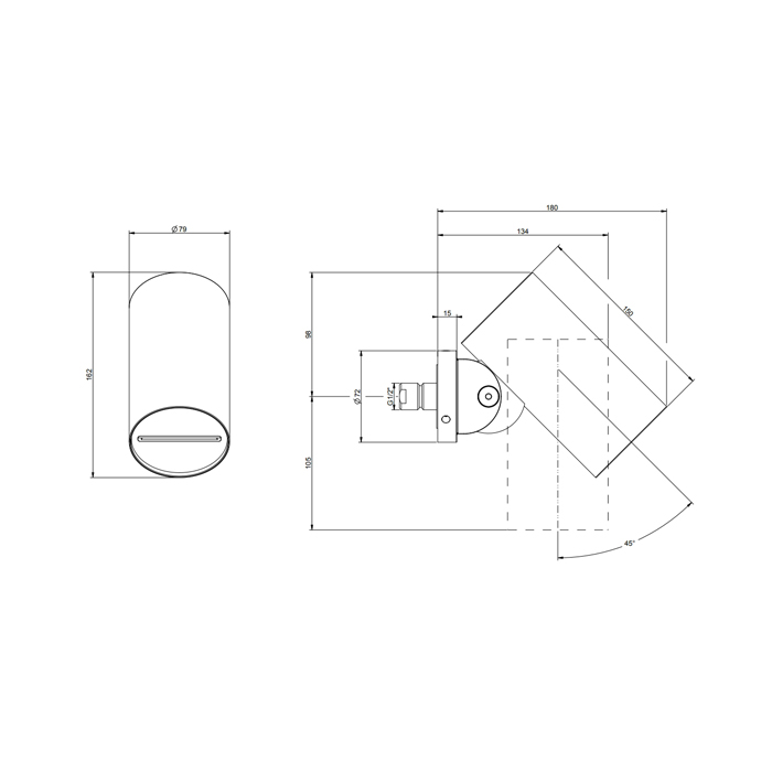 GESSI 316 FLESSA верхний душ Oslash;79 мм., с настенным креплением, 4 струи, цвет Black XL - Gidratop.ru изображение