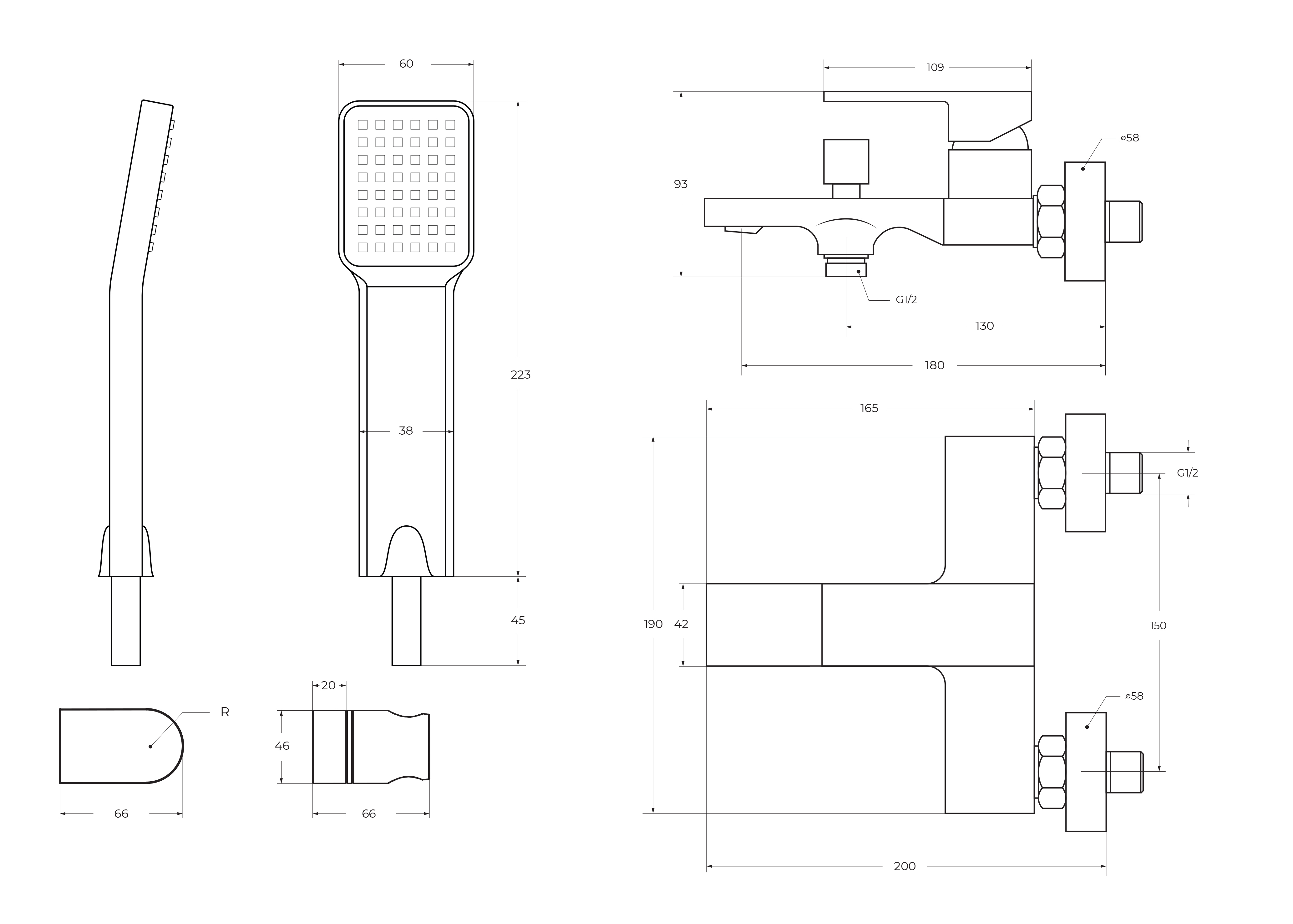 ROMANO Смеситель для ванны и душа в комплекте с ручным душем, шлангом и держателем, хром ROM-VASM-CRM - Gidratop.ru изображение