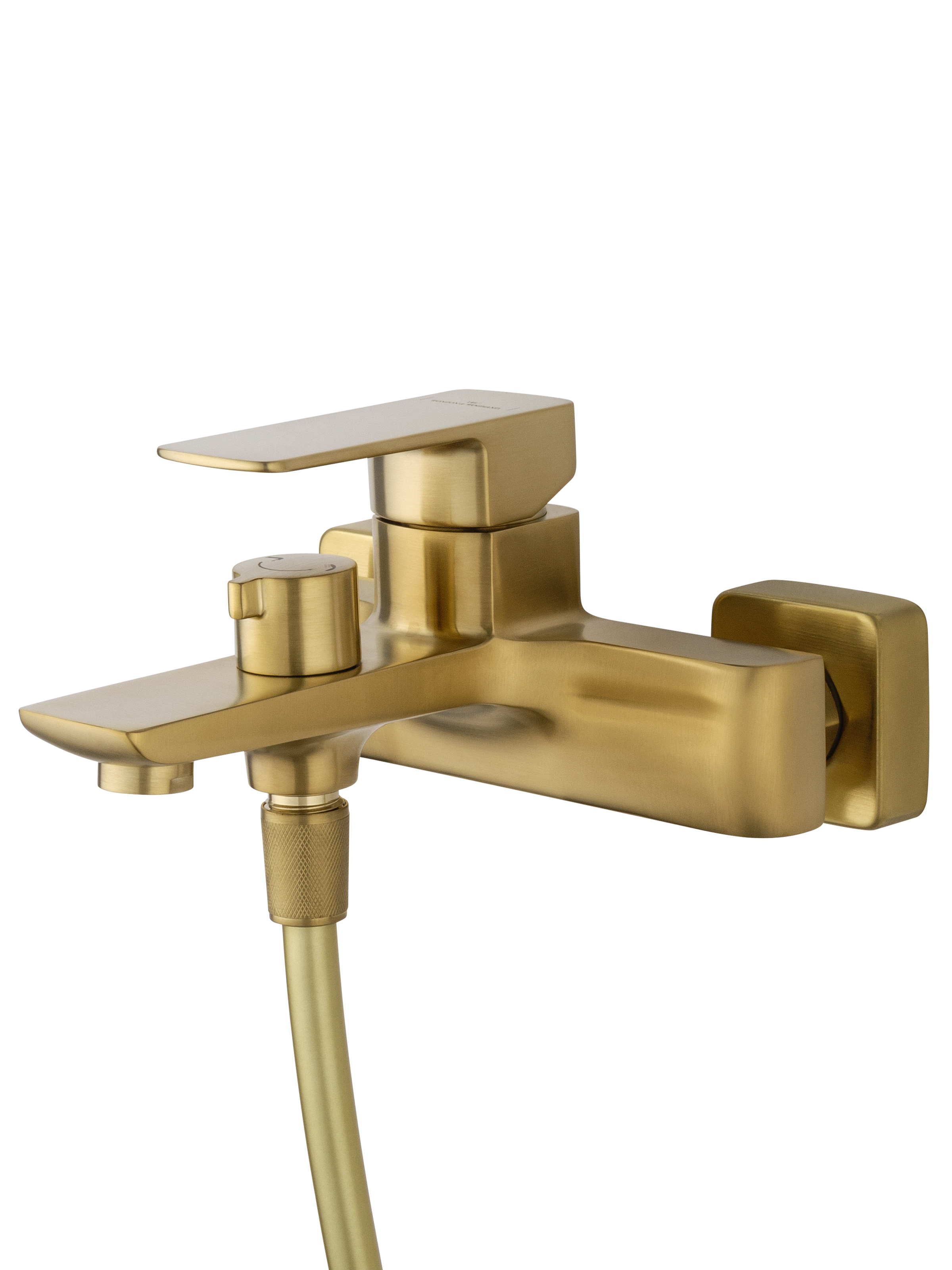 Смеситель для ванны с душем WONZON & WOGHAND EDGE, Брашированное золото (WW-88639003A- BG) - Gidratop.ru изображение