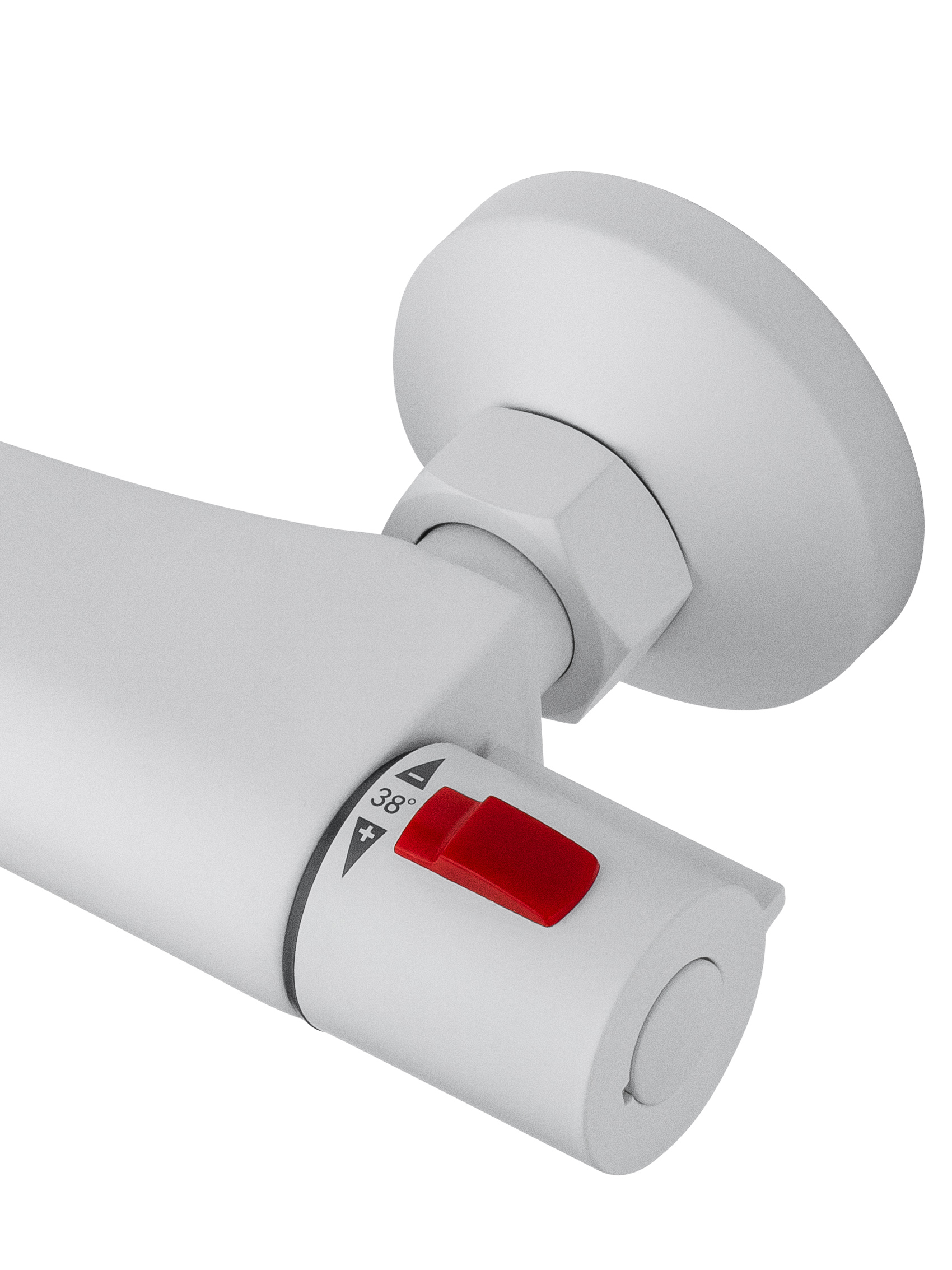 Смеситель для душа с термостатом WONZON & WOGHAND INN 5, Белый матовый (WW-B2005-A-MW) - Gidratop.ru изображение