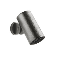 GESSI 316 TRAME верхний душ Oslash;79 мм., с настенным креплением, тропический ливень, цвет Steel Brushed - Gidratop.ru изображение