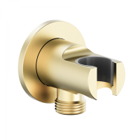 Шланговое подключение с держателем WONZON & WOGHAND, Брашированное золото (WW-HZ2319-BG) - Gidratop.ru изображение