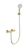 Смеситель для душа с термостатом WONZON & WOGHAND INN 3, Брашированное золото (WW-B2012-A-BG) - Gidratop.ru изображение