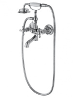 Смеситель для ванны с душем WONZON & WOGHAND RETRO, Хром (WW-88639020-CR) - Gidratop.ru изображение