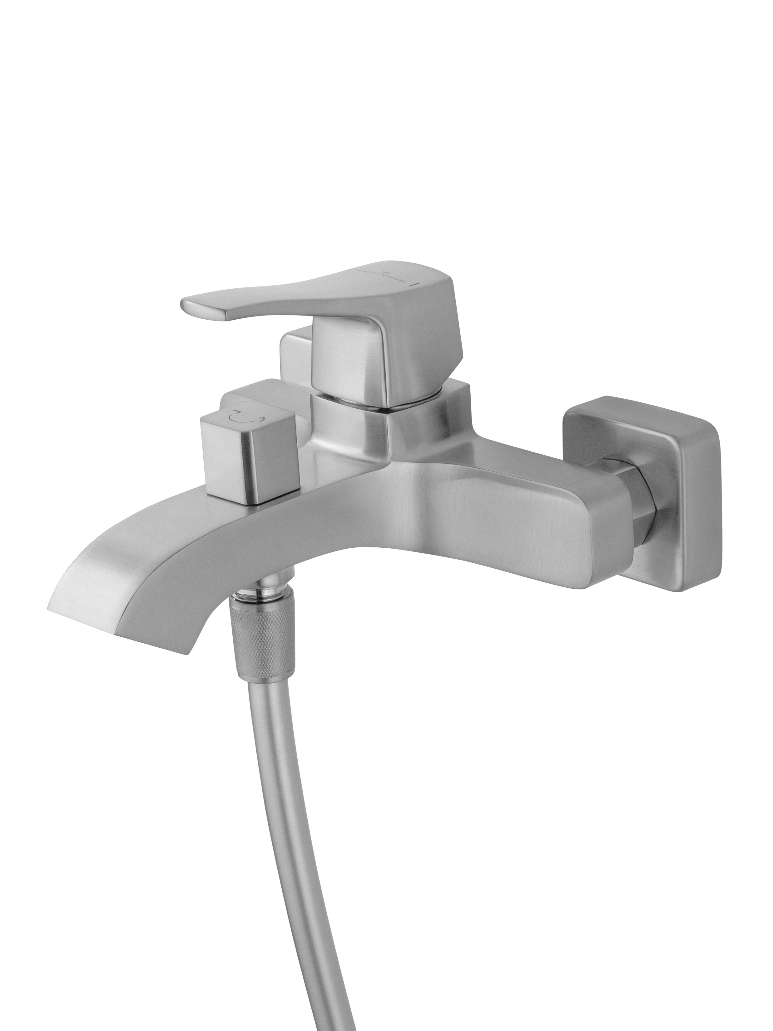 Смеситель для ванны с душем WONZON & WOGHAND FLEX, Брашированный никель (WW-88037072-BN) - Gidratop.ru изображение