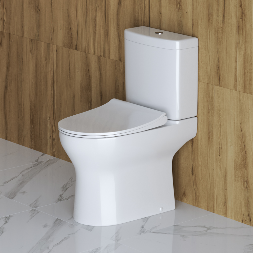 Унитаз-компакт безободковый BelBagno STEAM BB130CPR/SC/BB130T - Gidratop.ru изображение