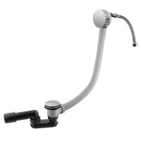 CZR-B-STW-01 Слив перелив с наполнением ванны через перелив, донный клапан с системой "Клик-клак" хром - Gidratop.ru изображение