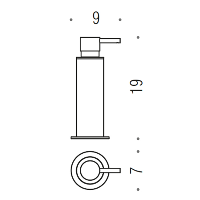 Colombo Mini Дозатор для жидкого мыла подвесной, цвет: PVD золото матовое - Gidratop.ru изображение