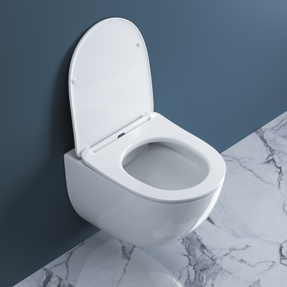 Унитаз подвесной безободковый BelBagno AMANDA BB051CHR/BB051SC - Gidratop.ru изображение