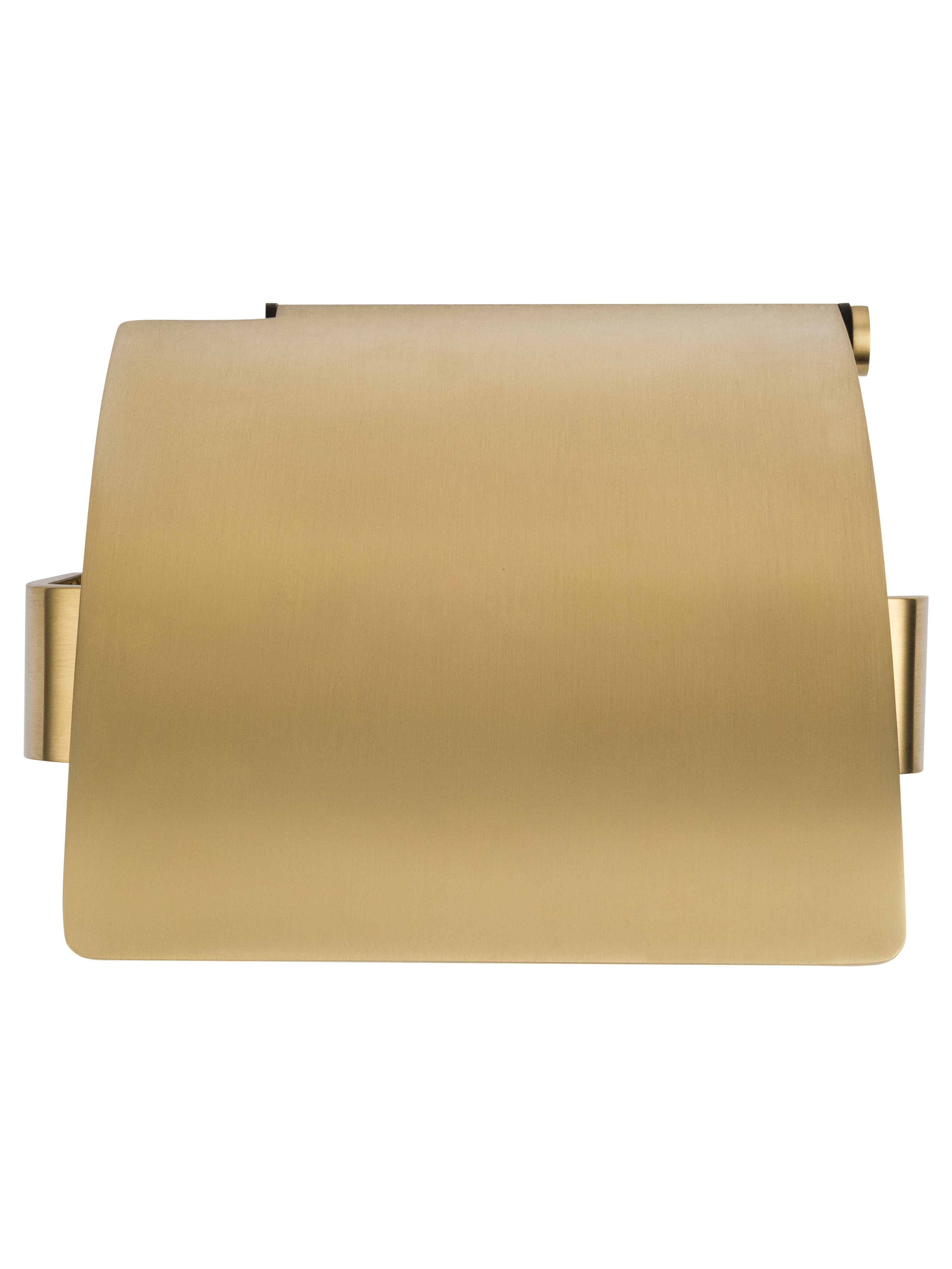 Держатель для туалетной бумаги с крышкой WONZON & WOGHAND LOTTE, Брашированное золото (WW-8326-BG) - Gidratop.ru изображение