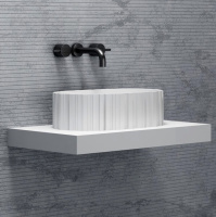 Раковина накладная ABBER Stein AS2655 белая матовая - Gidratop.ru изображение