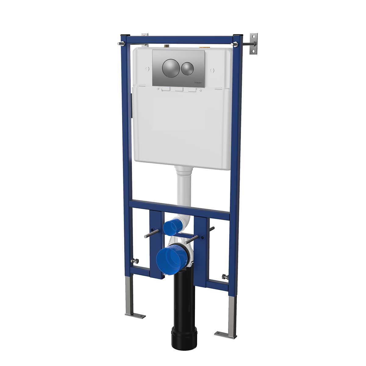 Инсталляция для подвесного унитаза Vincea VIS-450, 510*1000, цвет сине-белый - Gidratop.ru изображение