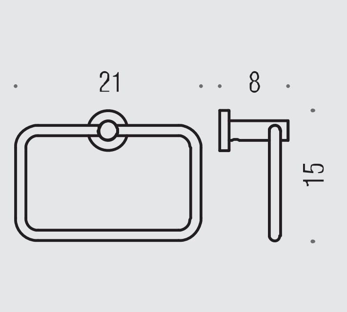 Colombo Plus Полотенцедержатель, кольцо, цвет: PVD графит матовый - Gidratop.ru изображение