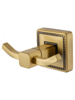 Двойной крючок для ванной WONZON & WOGHAND ROMA, Бронза (WW-7225) - Gidratop.ru изображение