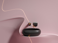 Умывальник чаша накладная круглая (цвет Черный Матовый) Element 360x360x120мм - Gidratop.ru изображение