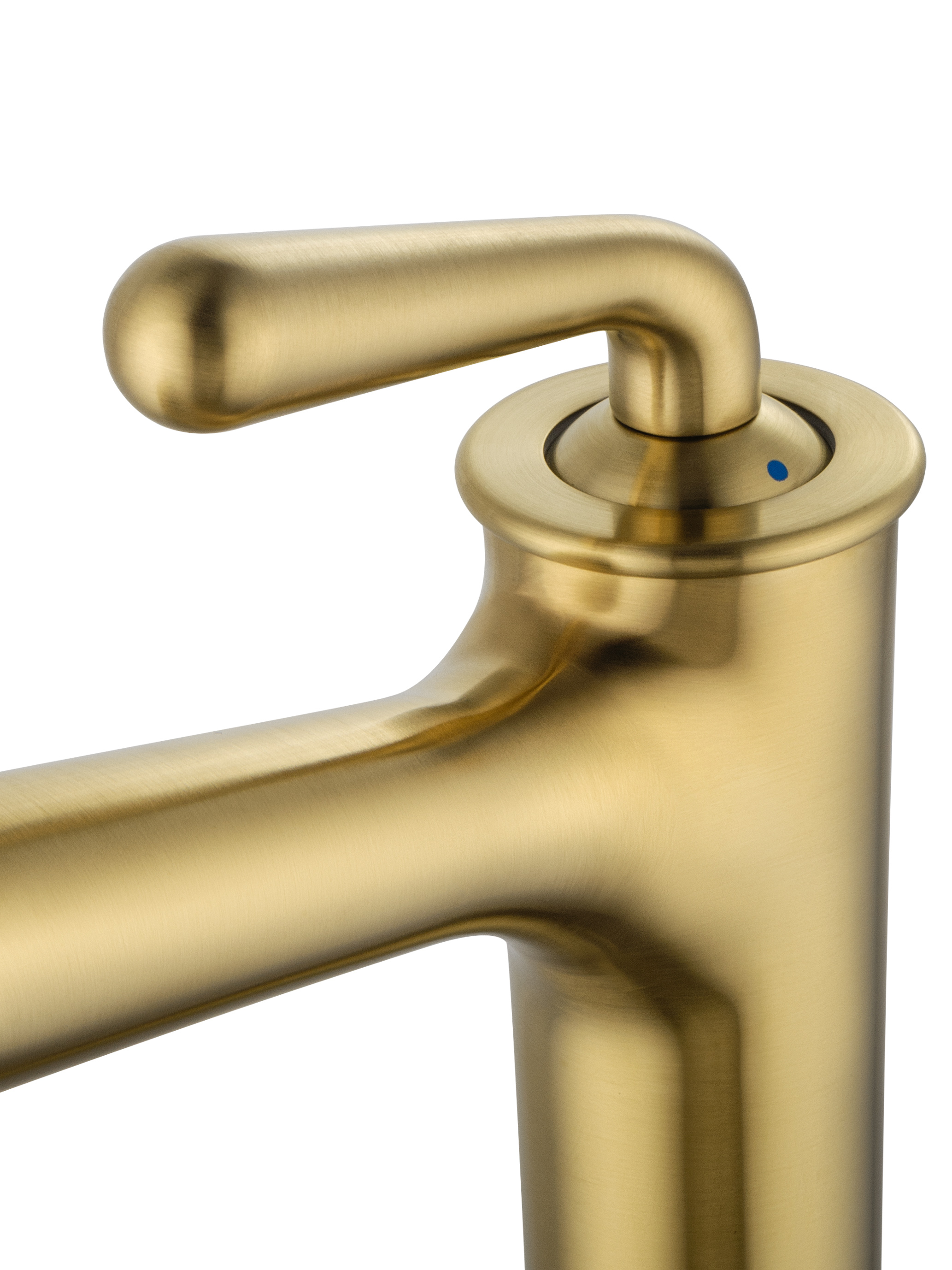 Смеситель для раковины высокий WONZON & WOGHAND STEAM, Брашированное золото (WW-88239008- BG) - Gidratop.ru изображение