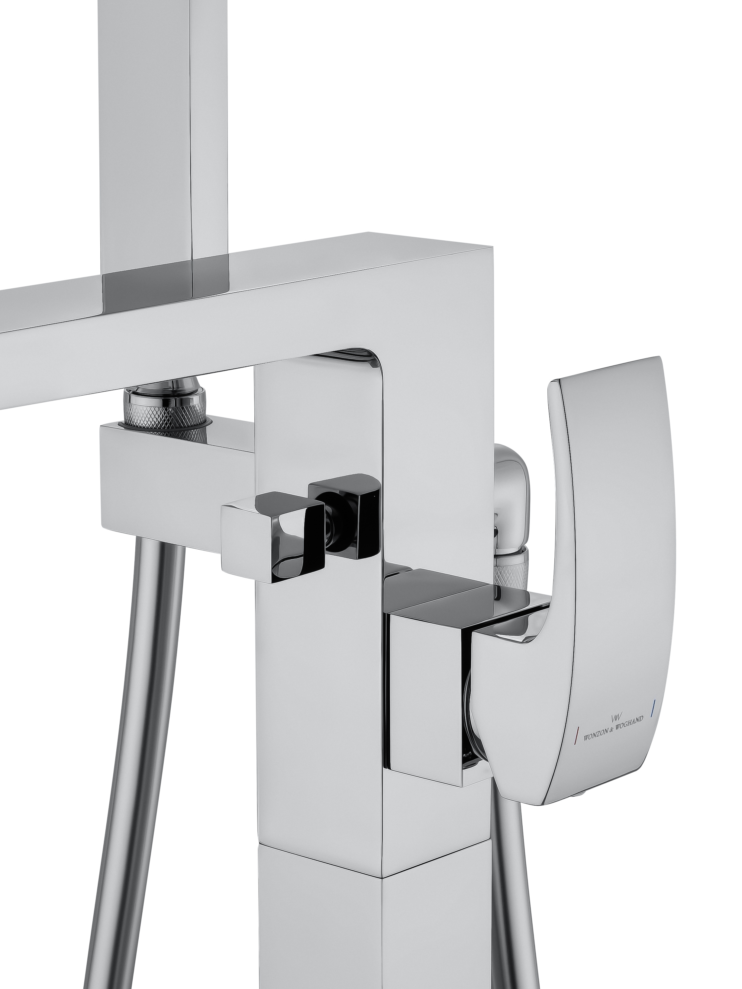 Смеситель для ванны напольного монтажа WONZON & WOGHAND FIT, Хром (WW-88649009-CR) - Gidratop.ru изображение