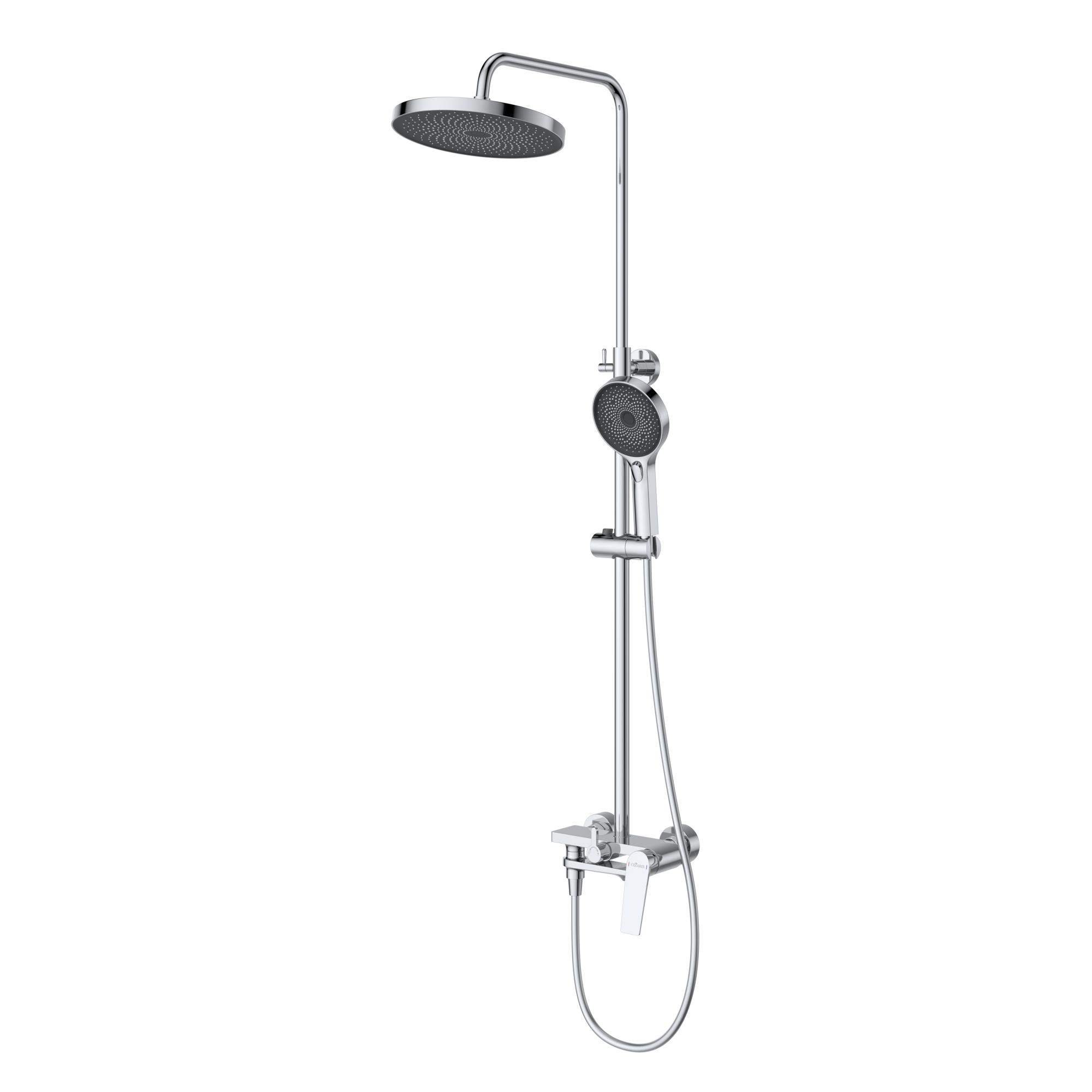 COMFORT-CVD-01 Душевая стойка со смесителем и изливом, хром - Gidratop.ru изображение