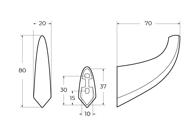 LINER-HK-GM Крючок, исполнение оружейная сталь - Gidratop.ru изображение