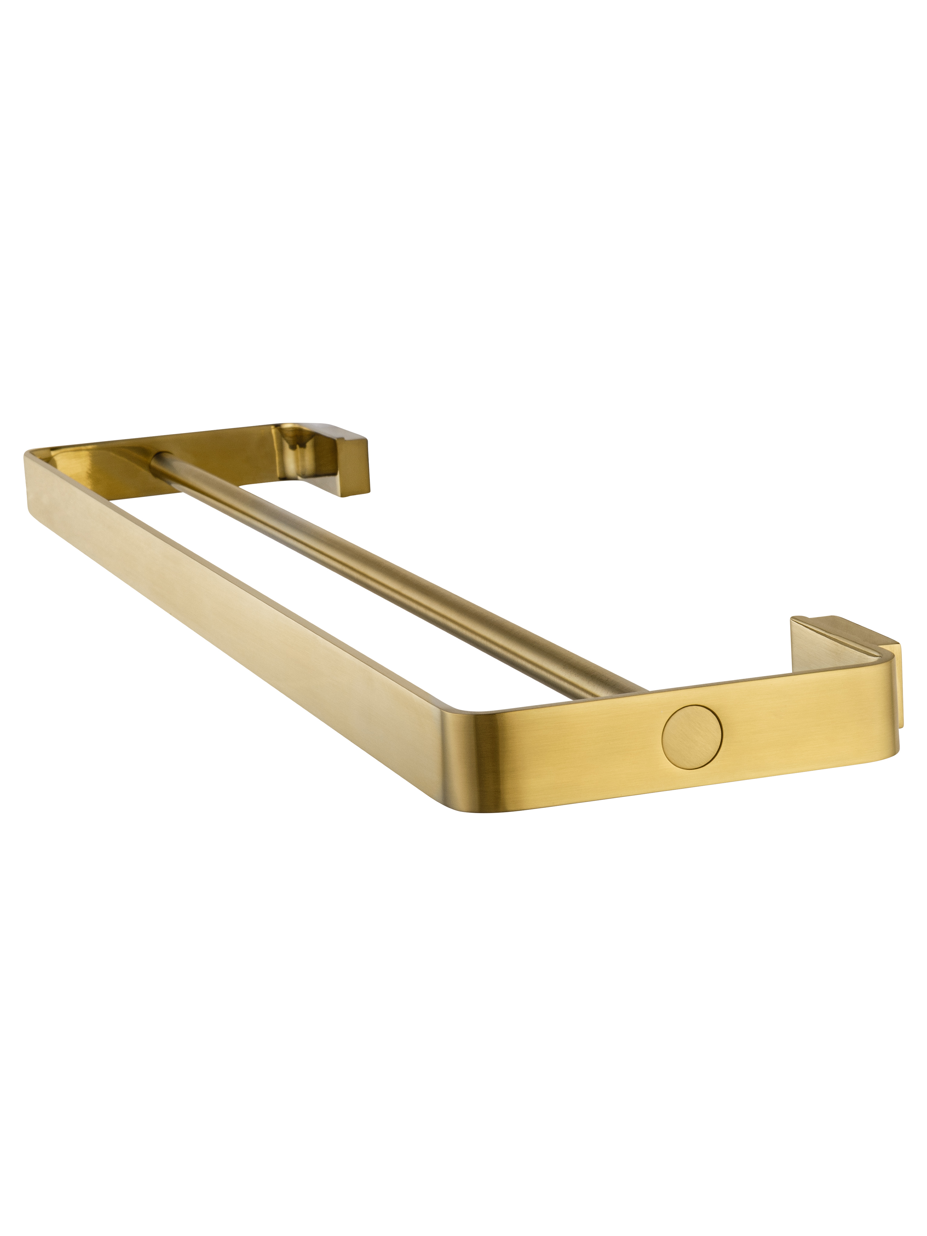 Полотенцедержатель двойной WONZON & WOGHAND LOTTE, Брашированное золото (WW-8311A-BG) - Gidratop.ru изображение