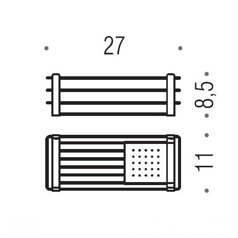 Colombo Angolari Полочка металлическая, цвет: хром - Gidratop.ru изображение
