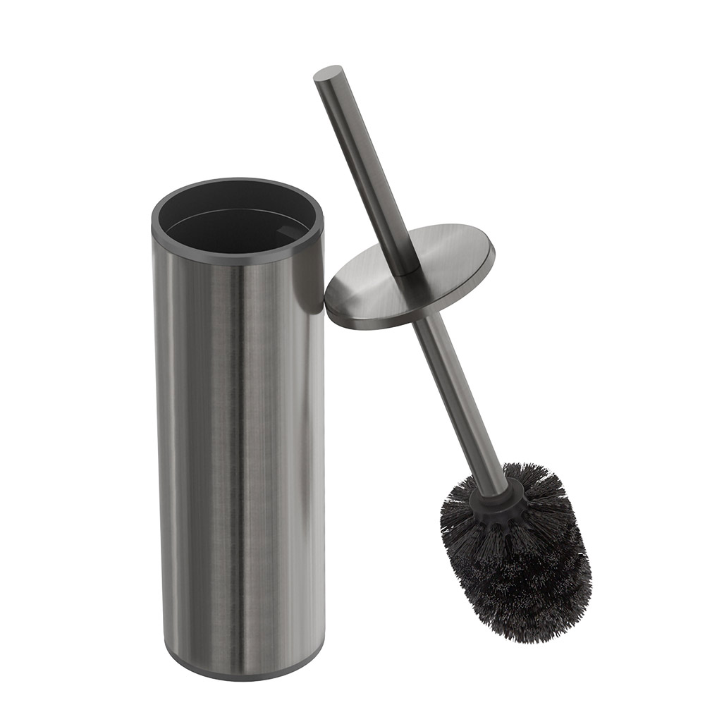 RELAX-TBS-M-GM Ёршик для унитаза, подвесной, исполнение оружейная сталь - Gidratop.ru изображение