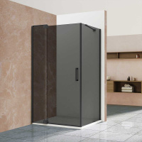 Душевой уголок Extra VSR-1E101190CGB, 1000/1100*900, черный, стекло тонированное - Gidratop.ru изображение