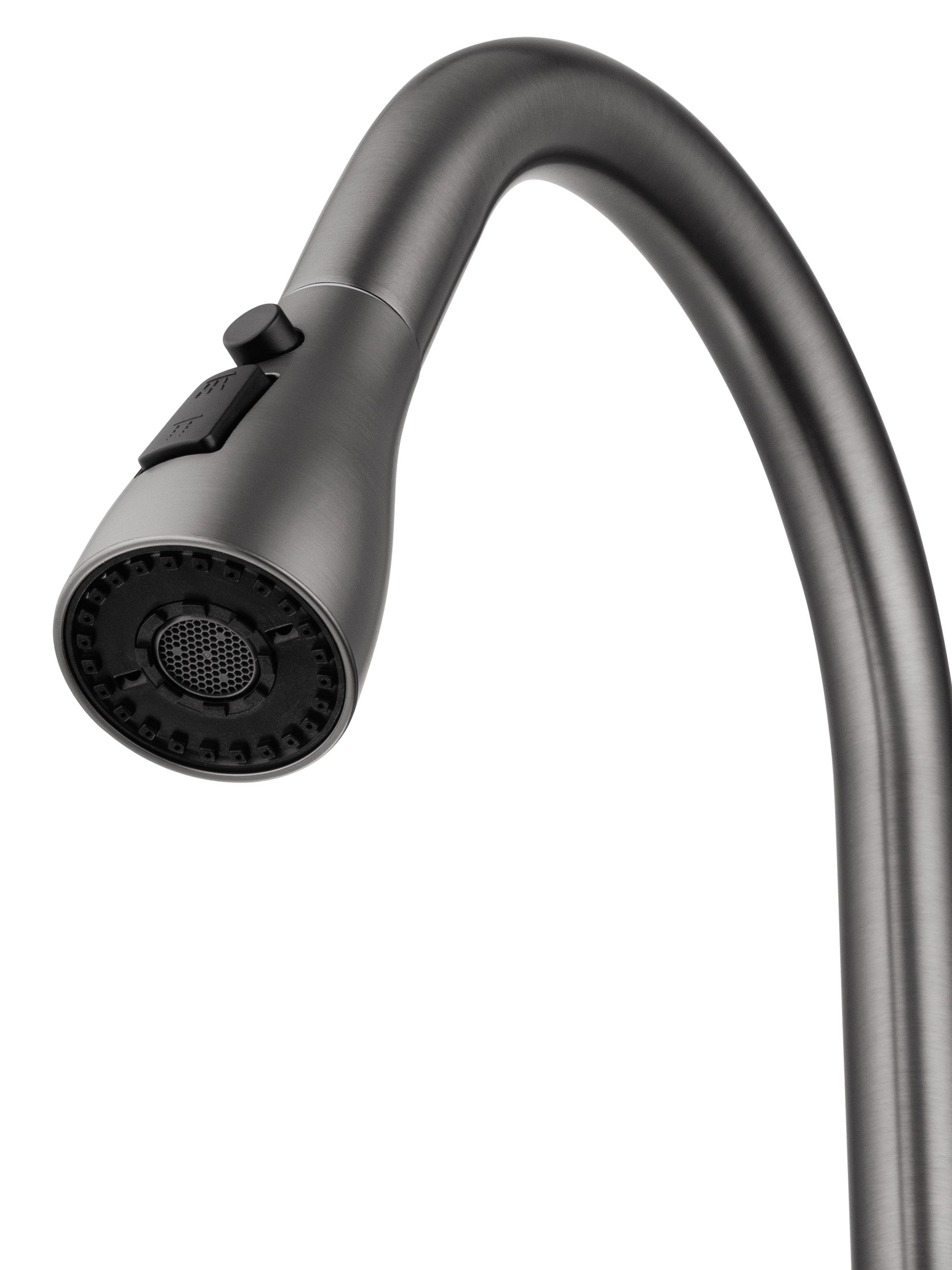 Смеситель для кухни с выдвижным изливом WONZON & WOGHAND, Темный графит (WW-AE54123-BGG) - Gidratop.ru изображение