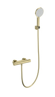 Смеситель для душа с термостатом WONZON & WOGHAND INN 3, Брашированное золото (WW-B2003-A-BG) - Gidratop.ru изображение