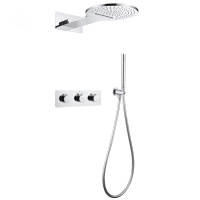 Душевая система ABBER Wasser Kreis AF8151 скрытого монтажа без излива, термостат, хром - Gidratop.ru изображение