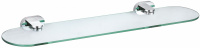 Стеклянная полка для ванной WONZON & WOGHAND FIRST, Хром (WW-8427) - Gidratop.ru изображение