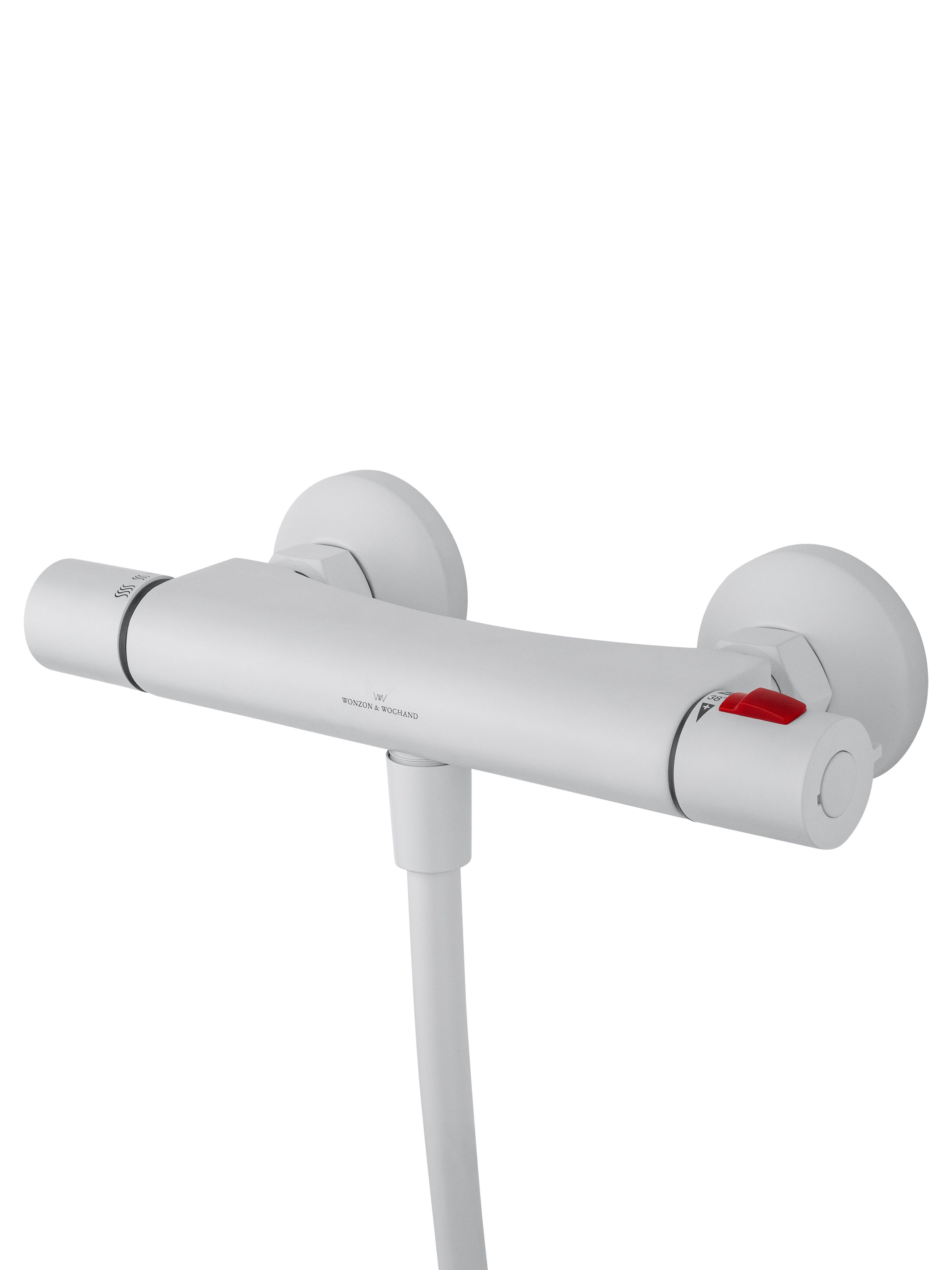 Смеситель для душа с термостатом WONZON & WOGHAND INN 5, Белый матовый (WW-B2005-A-MW) - Gidratop.ru изображение