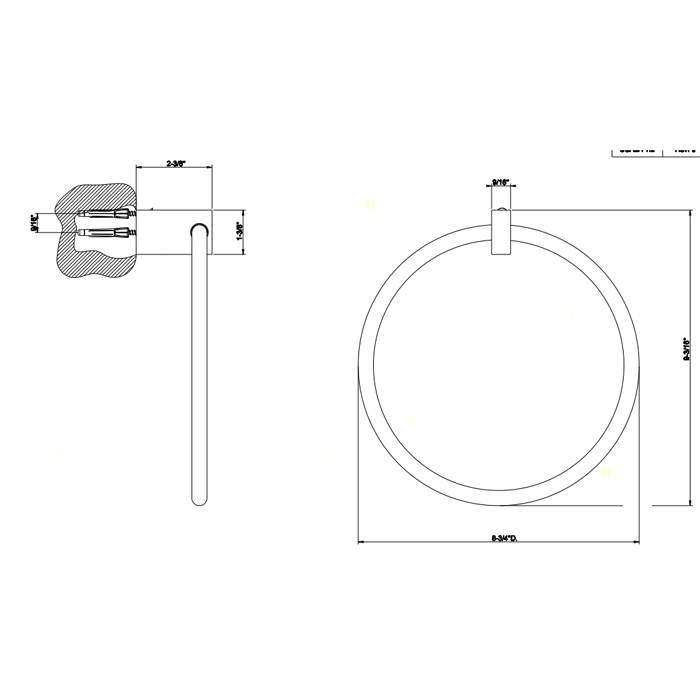 Gessi Rettangolo полотенцедержатель кольцо, цвет: хром - Gidratop.ru изображение